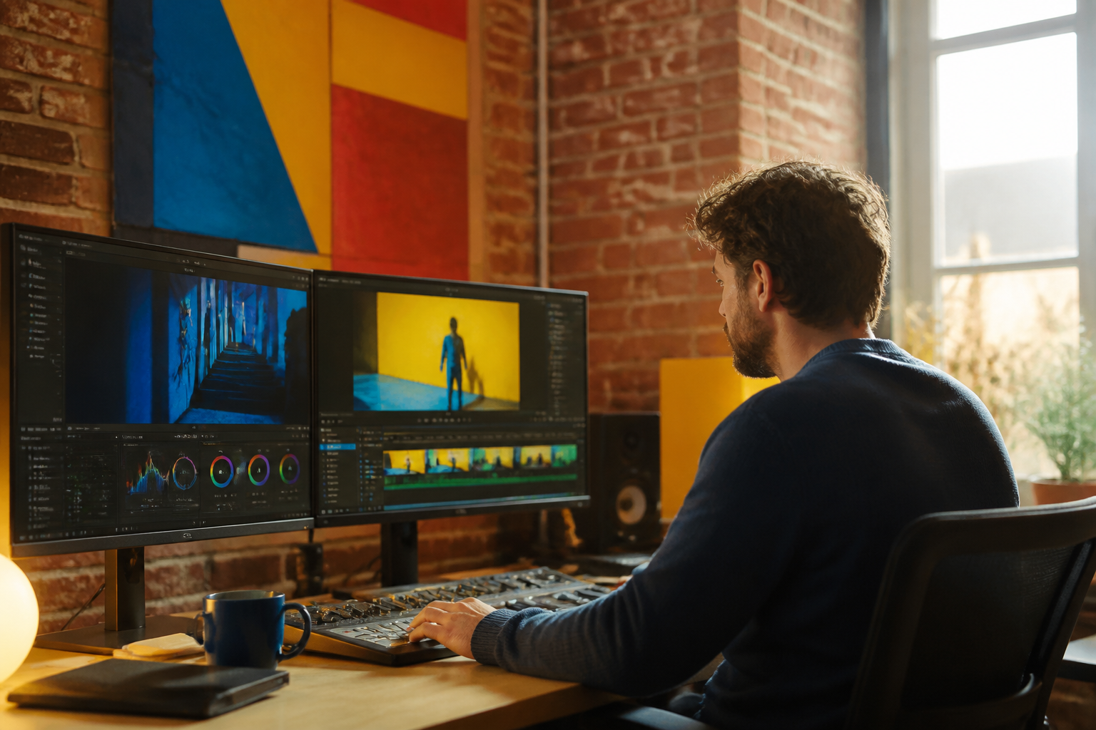 Postproduction d'un film